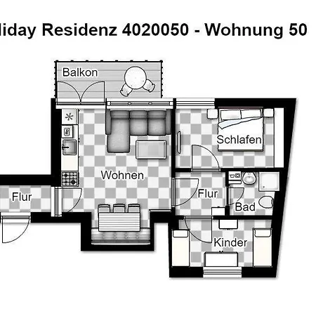 Residenz - Borkumer Abendsonne Apartman